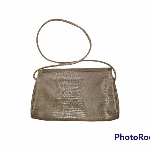 Vintage Rome Tan Snakeskin Shoulder Bag - Picture 6 of 11